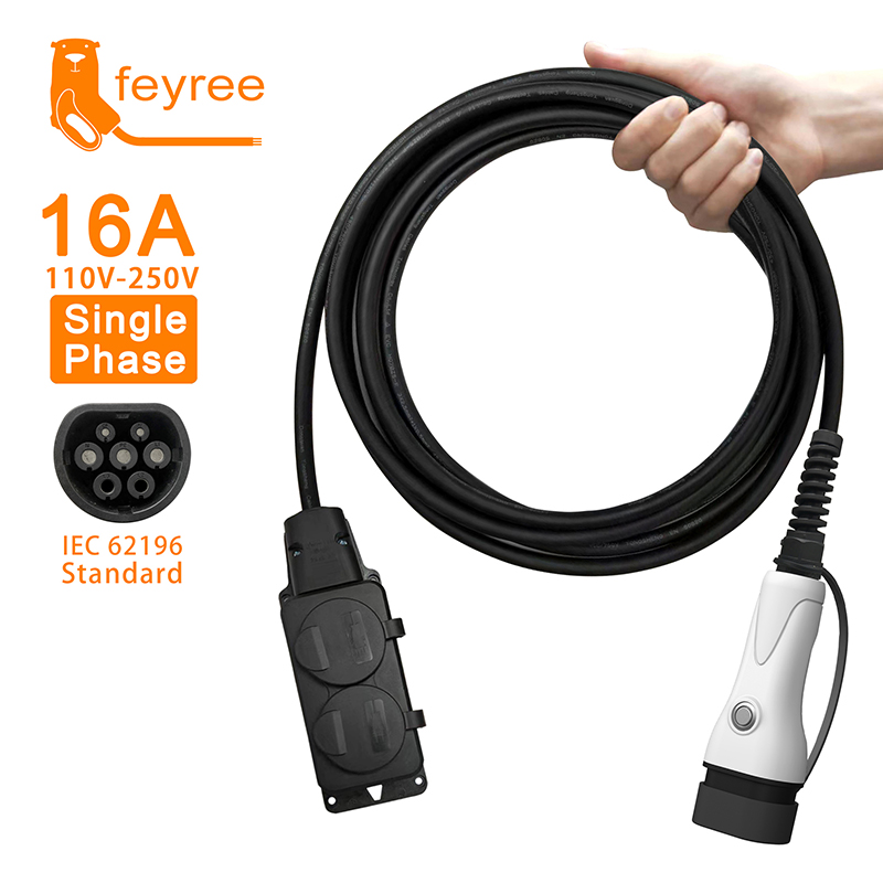 Cable Feyree V2L para coche el - Outdoor Power Station reseña y precio