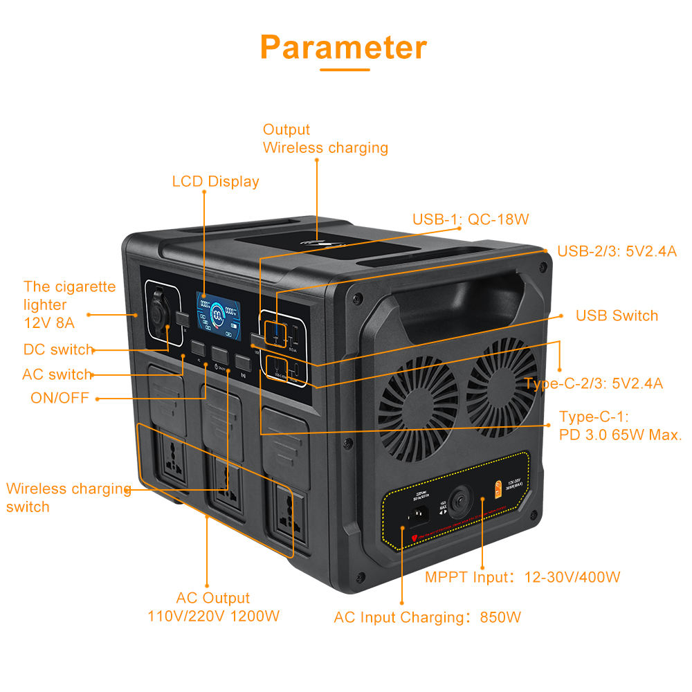 Generador Solar Portátil de 12 - Outdoor Power Station reseña y precio