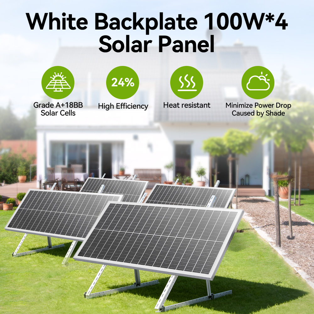 Rvpozwer 400W/200W/100W 12,8 V - Solar Panel 200W reseña y precio