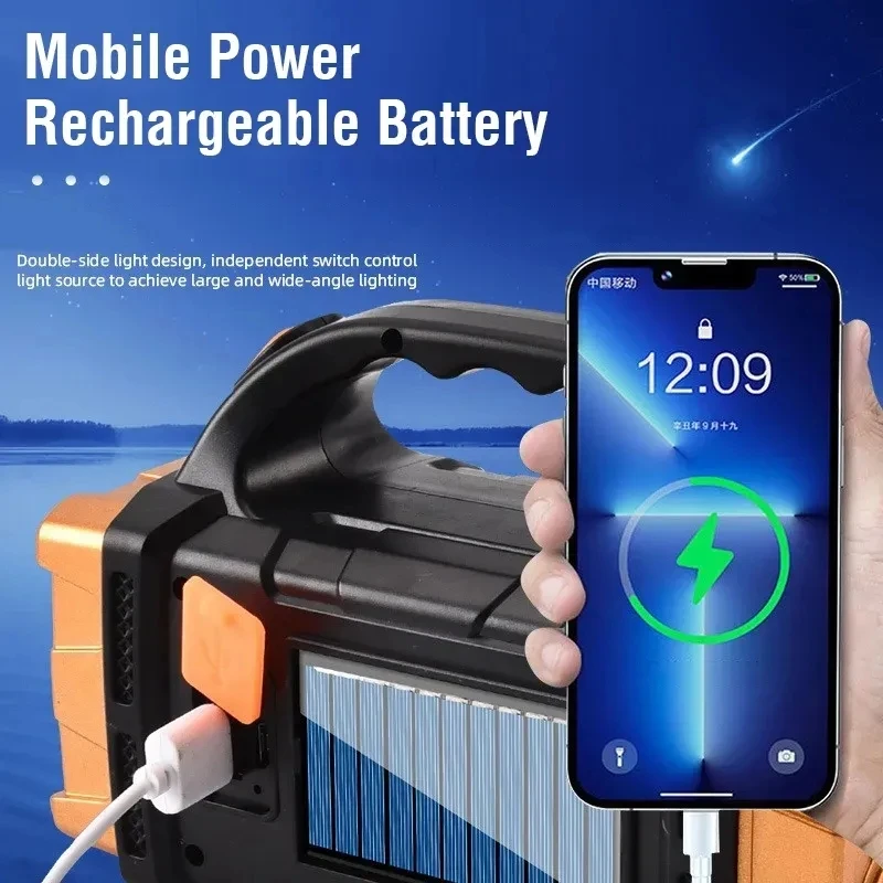 Potente linterna recargable po - Solar Lamp reseña y precio