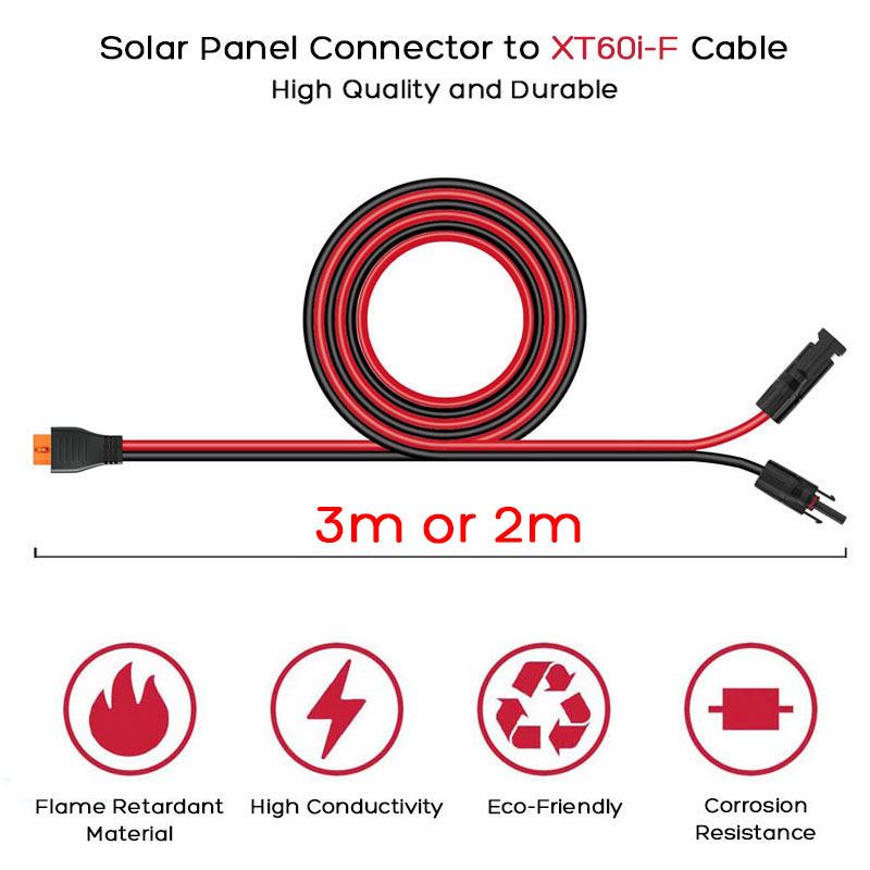 Cable de 3m/2m de Panel Solar  - Solar Generator reseña y precio