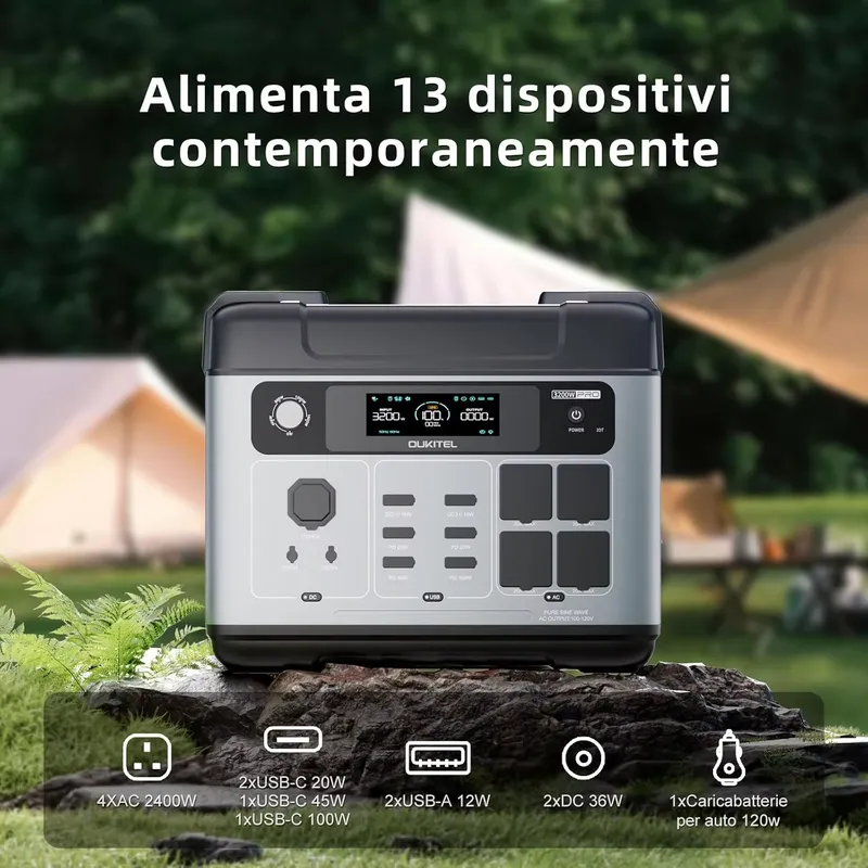 OUKITEL P2001 PLUS 2026 con Ba - Solar Generator reseña y precio